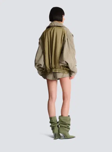 Balmain Cotton and twill bomber jacket | Thumbnail 4 Balmain Cotton and twill bomber jacket | Thumbnail 4