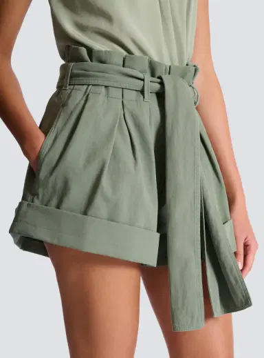 Balmain Cotton gabardine high-waisted shorts | Thumbnail 5 Balmain Cotton gabardine high-waisted shorts | Thumbnail 5