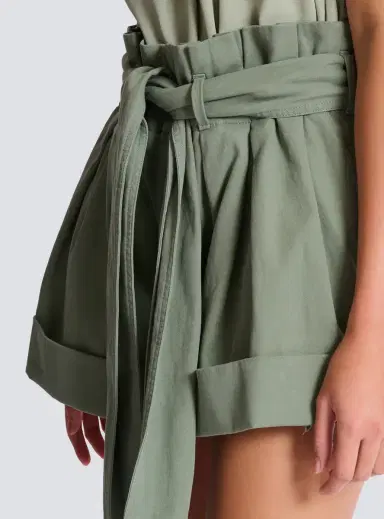 Balmain Cotton gabardine high-waisted shorts | Thumbnail 6 Balmain Cotton gabardine high-waisted shorts | Thumbnail 6