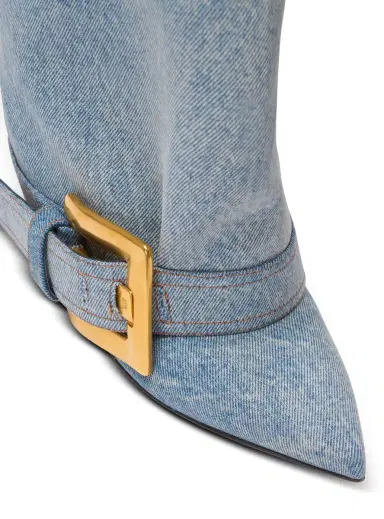 Balmain Anthem denim boots | Thumbnail 6 Balmain Anthem denim boots | Thumbnail 6