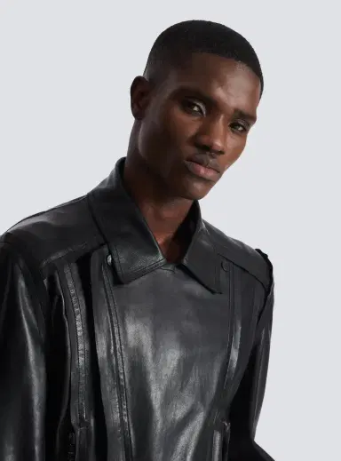 Balmain Lightweight lambskin leather biker jacket | Thumbnail 7 Balmain Lightweight lambskin leather biker jacket | Thumbnail 7