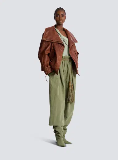 Balmain Lambskin bomber jacket | Thumbnail 3 Balmain Lambskin bomber jacket | Thumbnail 3