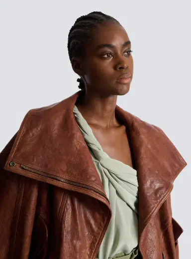 Balmain Lambskin bomber jacket | Thumbnail 7 Balmain Lambskin bomber jacket | Thumbnail 7