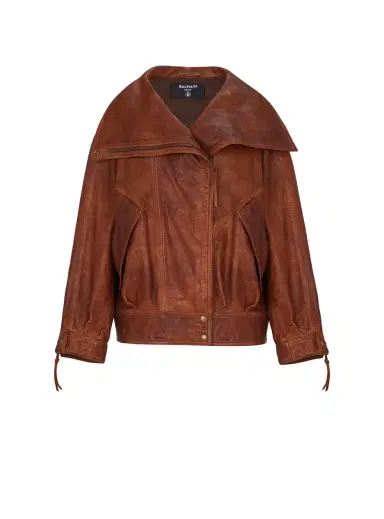 Balmain Lambskin bomber jacket | Thumbnail 1 Balmain Lambskin bomber jacket | Thumbnail 1