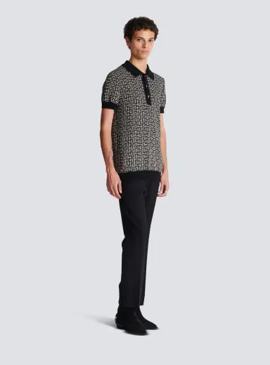 Balmain Monogrammed polo shirt | Thumbnail 3 Balmain Monogrammed polo shirt | Thumbnail 3