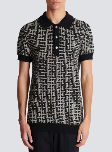 Balmain Monogrammed polo shirt | Thumbnail 7 Balmain Monogrammed polo shirt | Thumbnail 7