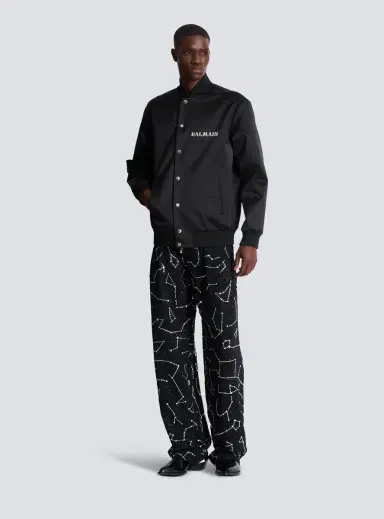 Balmain Satin bomber jacket with Galaxy embroidery | Thumbnail 2 Balmain Satin bomber jacket with Galaxy embroidery | Thumbnail 2