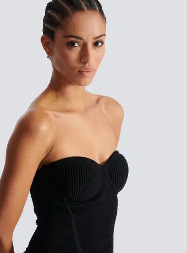 Balmain Long strapless knit dress | Thumbnail 5 Balmain Long strapless knit dress | Thumbnail 5