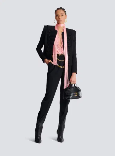 Balmain High-waisted grain de poudre trousers | Thumbnail 2 Balmain High-waisted grain de poudre trousers | Thumbnail 2