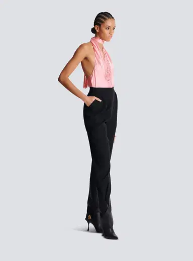 Balmain High-waisted grain de poudre trousers | Thumbnail 3 Balmain High-waisted grain de poudre trousers | Thumbnail 3