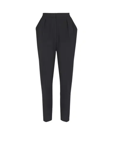Balmain High-waisted grain de poudre trousers | Thumbnail 1 Balmain High-waisted grain de poudre trousers | Thumbnail 1