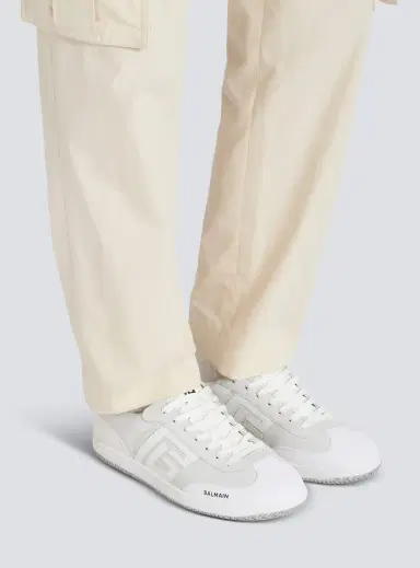 Balmain Swan suede and smooth leather sneakers | Thumbnail 2 Balmain Swan suede and smooth leather sneakers | Thumbnail 2