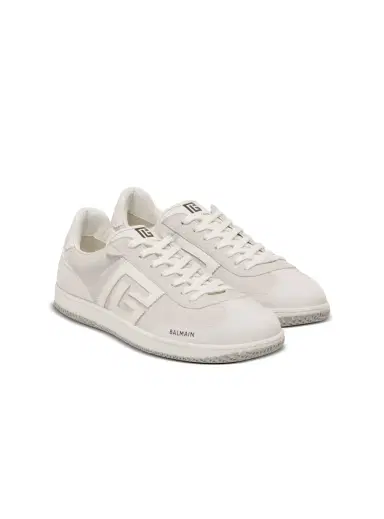 Balmain Swan suede and smooth leather sneakers | Thumbnail 3 Balmain Swan suede and smooth leather sneakers | Thumbnail 3