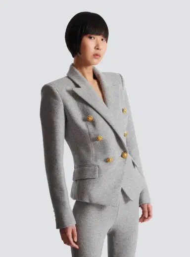 Balmain Cotton knit 6-buttons jacket | Thumbnail 7 Balmain Cotton knit 6-buttons jacket | Thumbnail 7
