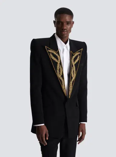Balmain 1-button jacket with embroidered collar | Thumbnail 5 Balmain 1-button jacket with embroidered collar | Thumbnail 5