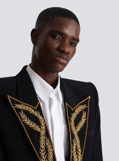 Balmain 1-button jacket with embroidered collar | Thumbnail 6 Balmain 1-button jacket with embroidered collar | Thumbnail 6