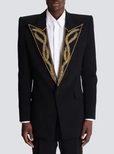 Balmain 1-button jacket with embroidered collar | Thumbnail 7 Balmain 1-button jacket with embroidered collar | Thumbnail 7