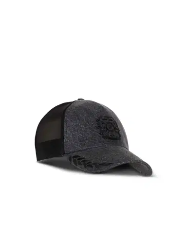 Balmain Écusson embroidered denim cap | Thumbnail 3 Balmain Écusson embroidered denim cap | Thumbnail 3