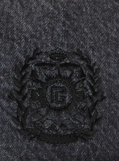 Balmain Écusson embroidered denim cap | Thumbnail 5 Balmain Écusson embroidered denim cap | Thumbnail 5