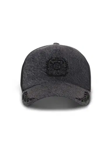 Balmain Écusson embroidered denim cap | Thumbnail 1 Balmain Écusson embroidered denim cap | Thumbnail 1