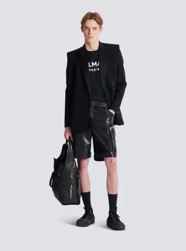 Balmain Leather cargo Bermuda shorts | Thumbnail 2 Balmain Leather cargo Bermuda shorts | Thumbnail 2