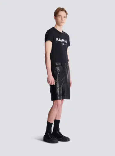 Balmain Leather cargo Bermuda shorts | Thumbnail 3 Balmain Leather cargo Bermuda shorts | Thumbnail 3