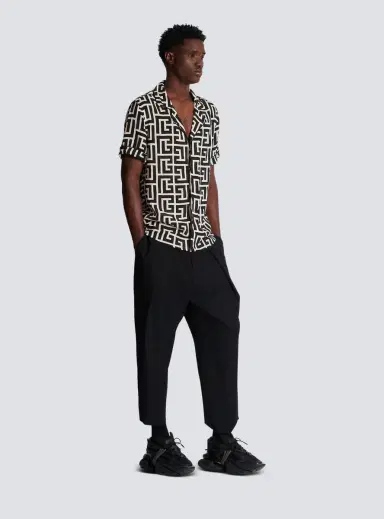 Balmain Maxi shirt with monogram print | Thumbnail 3 Balmain Maxi shirt with monogram print | Thumbnail 3