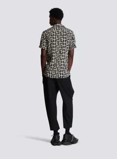 Balmain Maxi shirt with monogram print | Thumbnail 4 Balmain Maxi shirt with monogram print | Thumbnail 4
