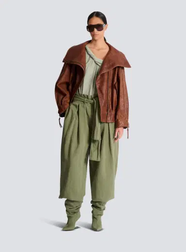 Balmain Twill high-waisted trousers | Thumbnail 2 Balmain Twill high-waisted trousers | Thumbnail 2