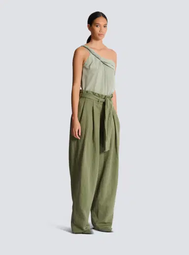 Balmain Twill high-waisted trousers | Thumbnail 3 Balmain Twill high-waisted trousers | Thumbnail 3