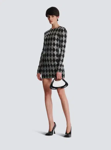 Balmain Short Diamond rhinestone dress | Thumbnail 2 Balmain Short Diamond rhinestone dress | Thumbnail 2