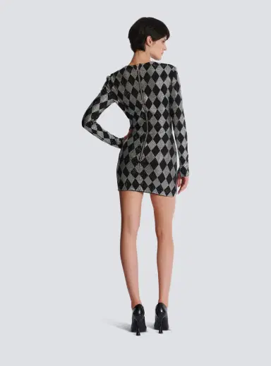 Balmain Short Diamond rhinestone dress | Thumbnail 4 Balmain Short Diamond rhinestone dress | Thumbnail 4