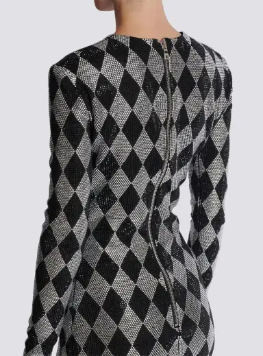 Balmain Short Diamond rhinestone dress | Thumbnail 5 Balmain Short Diamond rhinestone dress | Thumbnail 5