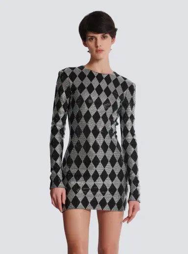 Balmain Short Diamond rhinestone dress | Thumbnail 6 Balmain Short Diamond rhinestone dress | Thumbnail 6
