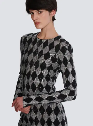 Balmain Short Diamond rhinestone dress | Thumbnail 7 Balmain Short Diamond rhinestone dress | Thumbnail 7