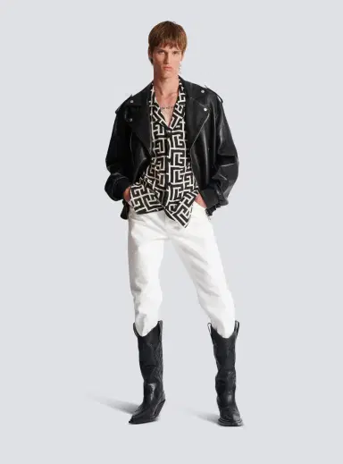 Balmain Monogram-printed shirt | Thumbnail 2 Balmain Monogram-printed shirt | Thumbnail 2