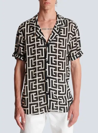 Balmain Monogram-printed shirt | Thumbnail 7 Balmain Monogram-printed shirt | Thumbnail 7