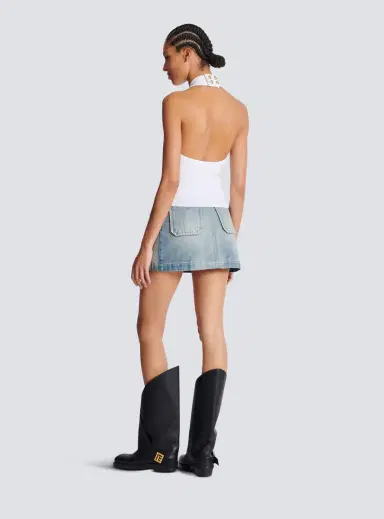 Balmain Cable-knit halterneck top | Thumbnail 4 Balmain Cable-knit halterneck top | Thumbnail 4