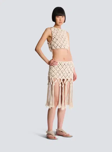 Balmain Crochet skirt | Thumbnail 3 Balmain Crochet skirt | Thumbnail 3