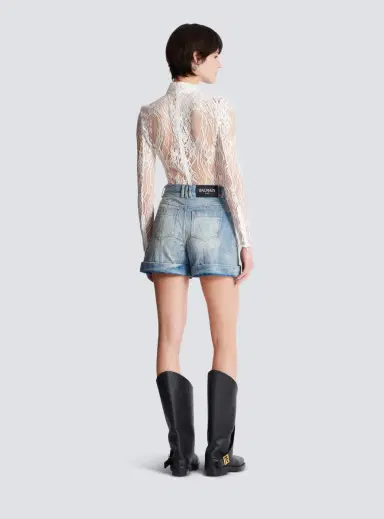 Balmain Long-sleeved lace body | Thumbnail 4 Balmain Long-sleeved lace body | Thumbnail 4