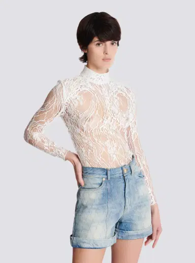 Balmain Long-sleeved lace body | Thumbnail 5 Balmain Long-sleeved lace body | Thumbnail 5