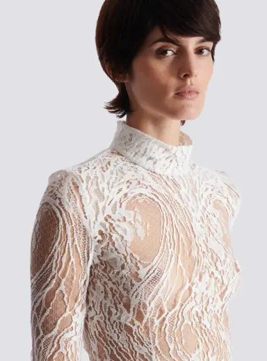 Balmain Long-sleeved lace body | Thumbnail 6 Balmain Long-sleeved lace body | Thumbnail 6