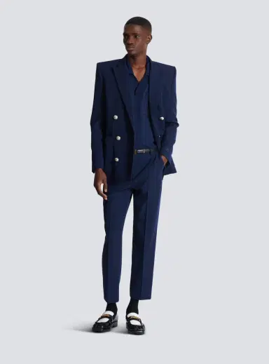 Balmain Écusson embroidered knit polo shirt | Thumbnail 2 Balmain Écusson embroidered knit polo shirt | Thumbnail 2