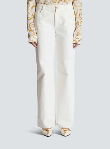 Balmain Plain denim straight-fit jeans | Thumbnail 8 Balmain Plain denim straight-fit jeans | Thumbnail 8