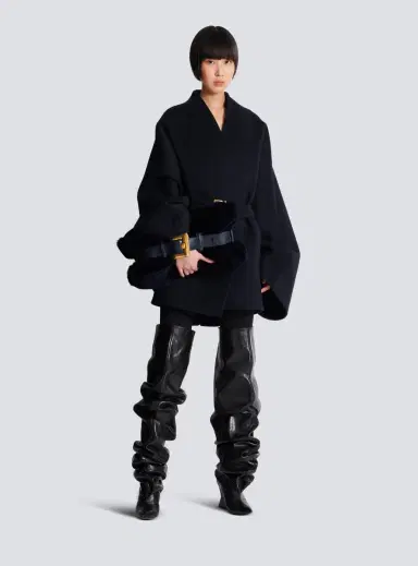 Balmain Medium Anthem bag in shearling | Thumbnail 2 Balmain Medium Anthem bag in shearling | Thumbnail 2