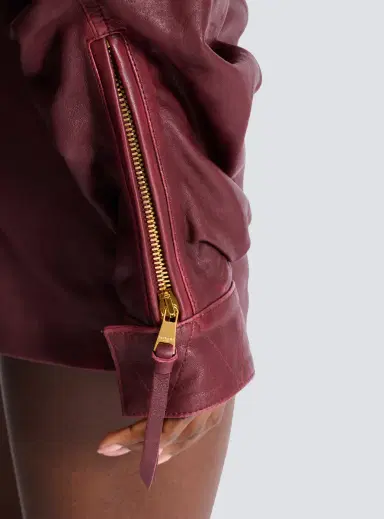 Balmain Short hooded dress in washed lambskin | Thumbnail 5 Balmain Short hooded dress in washed lambskin | Thumbnail 5