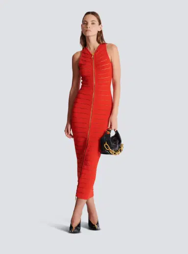 Balmain Long sleeveless dress in knit | Thumbnail 2 Balmain Long sleeveless dress in knit | Thumbnail 2