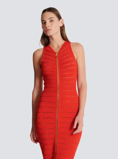 Balmain Long sleeveless dress in knit | Thumbnail 6 Balmain Long sleeveless dress in knit | Thumbnail 6