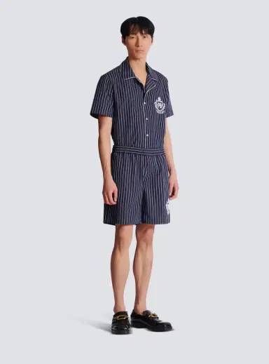 Balmain Striped poplin pyjama shorts | Thumbnail 3 Balmain Striped poplin pyjama shorts | Thumbnail 3