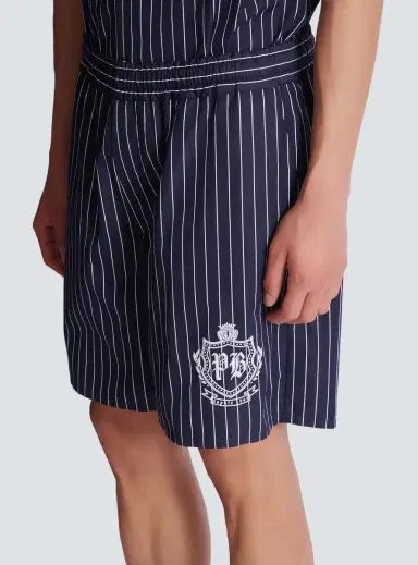 Balmain Striped poplin pyjama shorts | Thumbnail 6 Balmain Striped poplin pyjama shorts | Thumbnail 6